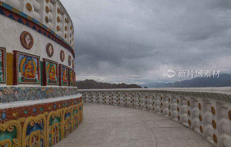 Shanti Stupa美丽的建筑